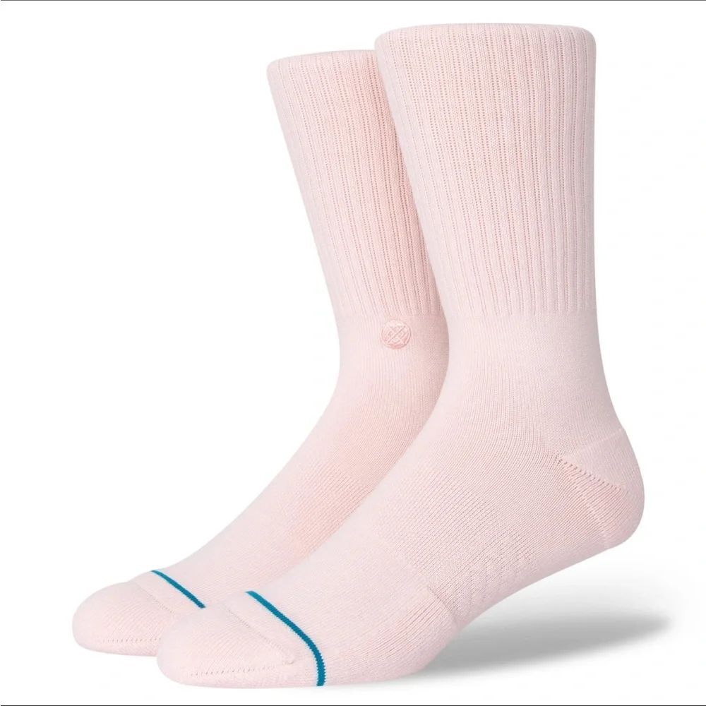 STANCE MEN’S CREW HEIGHT MID CUSHION COMBED COTTON ICON PINK IN SIZE LARGE NWT